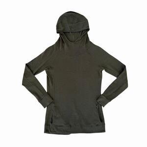 Woolly 100% Merino Wool Hooded Pullover Slate Grey
